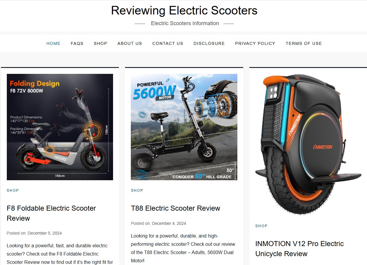 Reviewing Electric Scooters